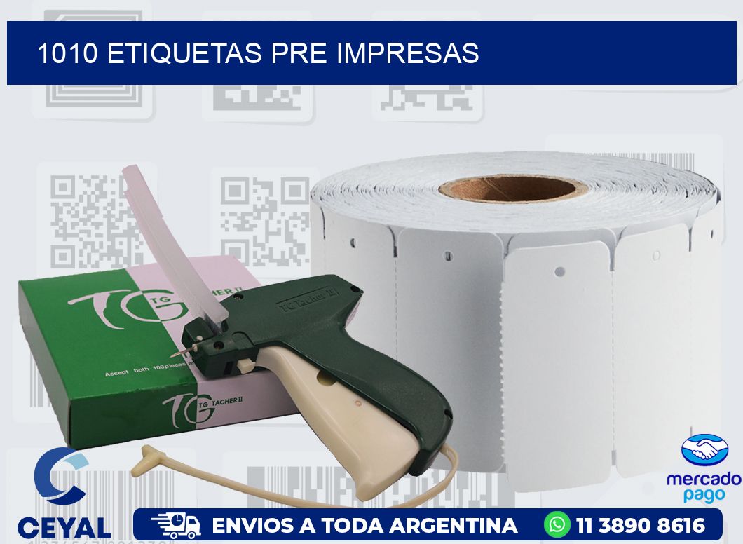 1010 ETIQUETAS PRE IMPRESAS