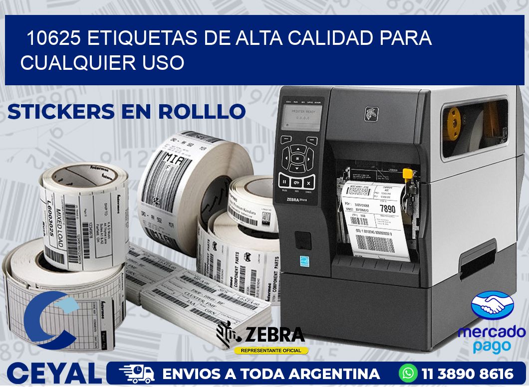 10625 ETIQUETAS DE ALTA CALIDAD PARA CUALQUIER USO