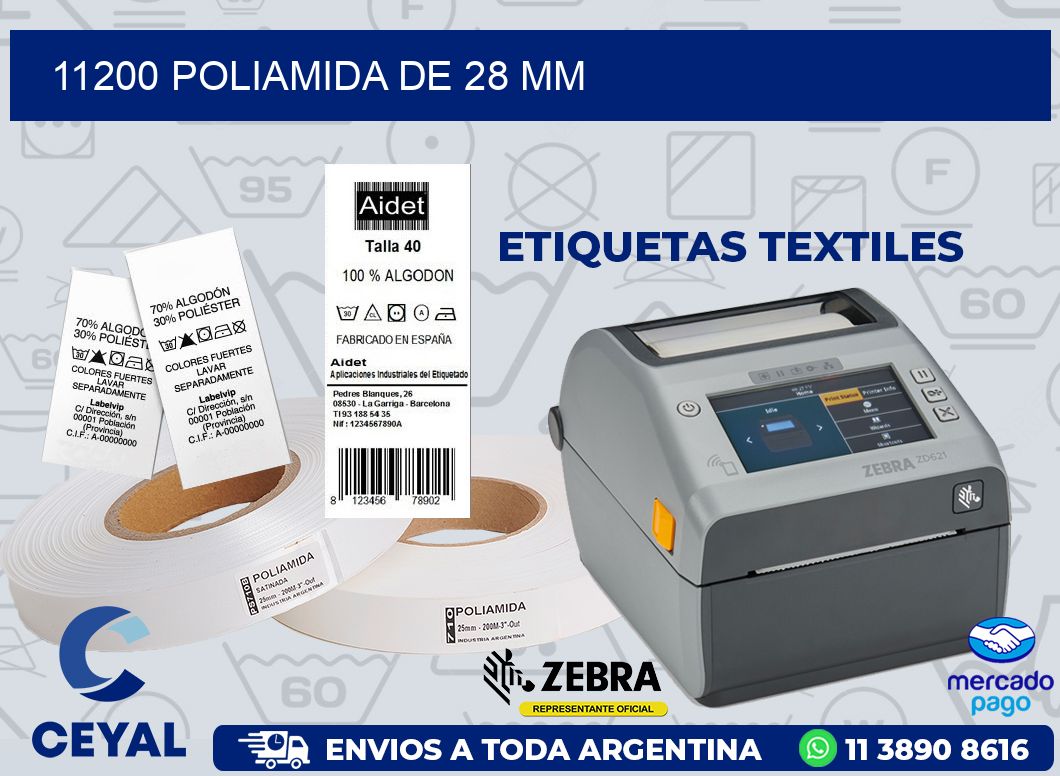 11200 POLIAMIDA DE 28 MM