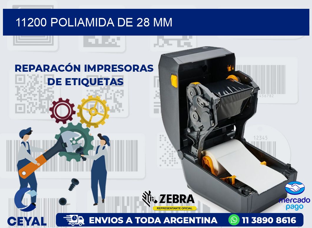 11200 POLIAMIDA DE 28 MM
