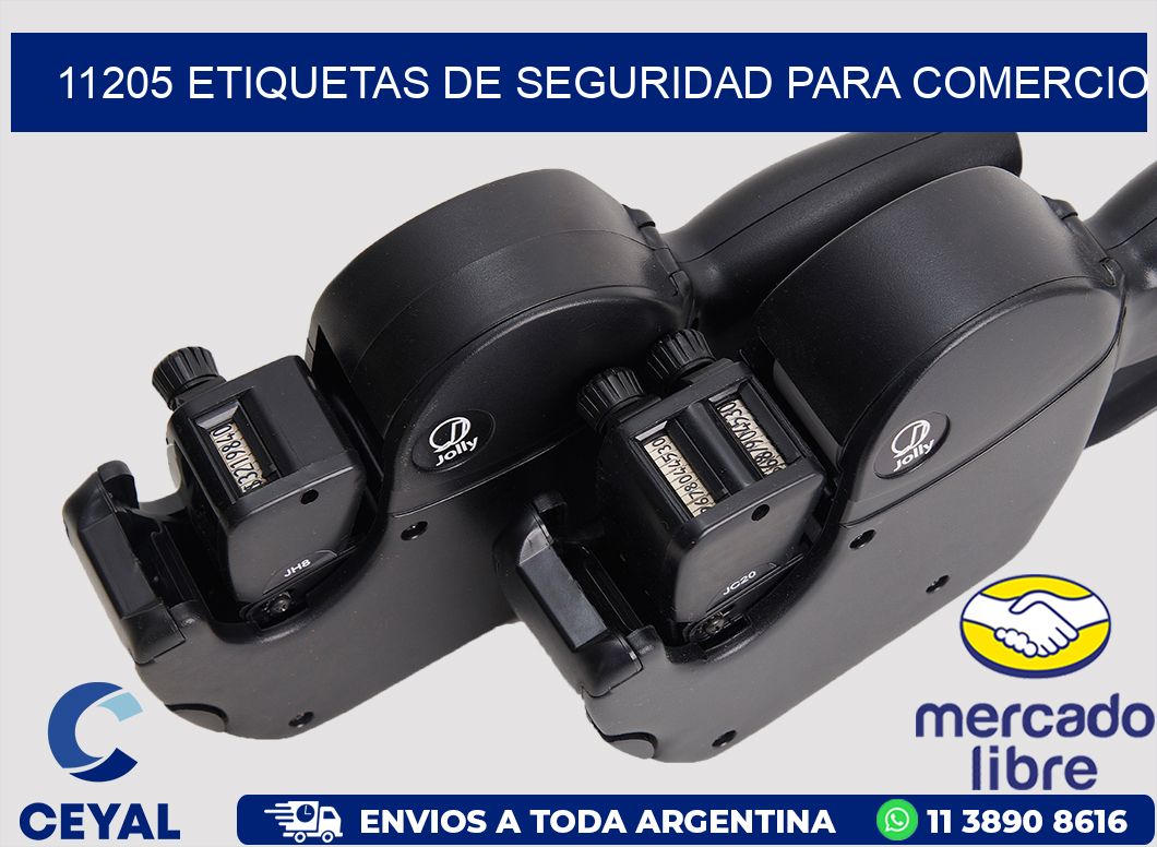 11205 ETIQUETAS DE SEGURIDAD PARA COMERCIO