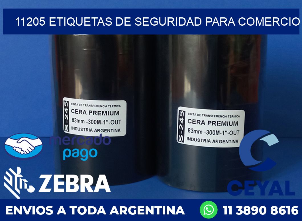 11205 ETIQUETAS DE SEGURIDAD PARA COMERCIO