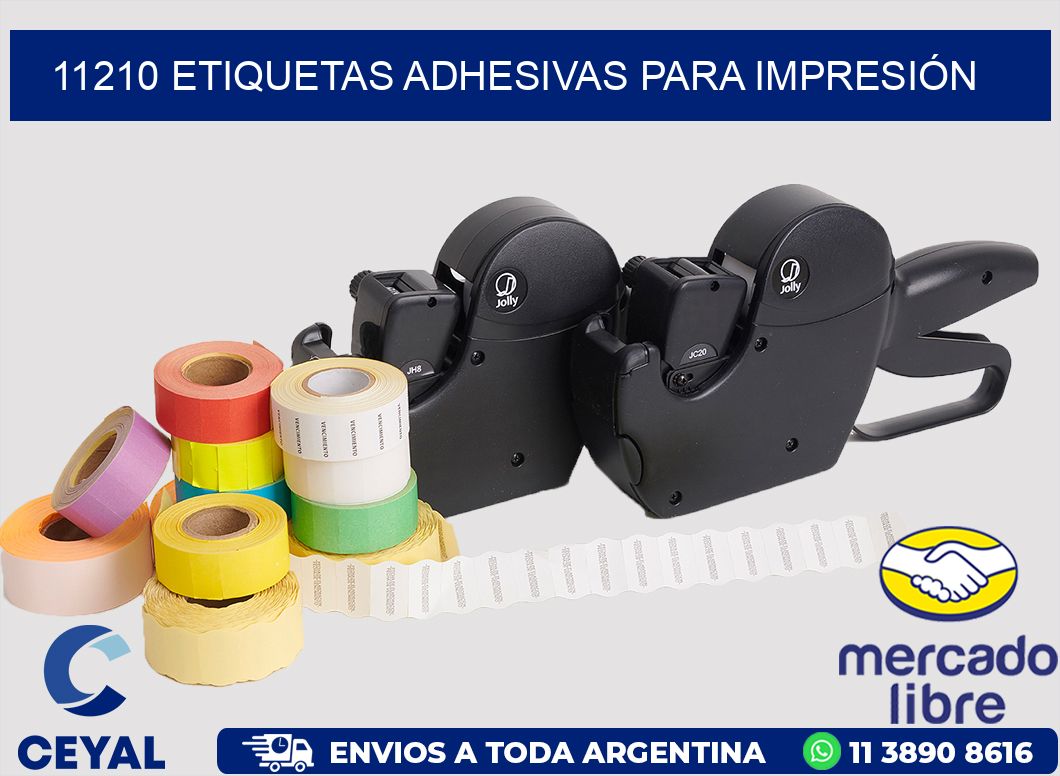 11210 ETIQUETAS ADHESIVAS PARA IMPRESIÓN