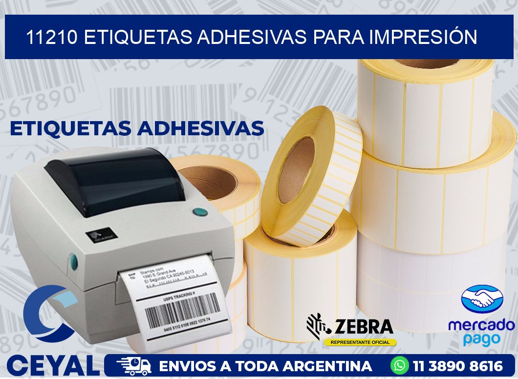 11210 ETIQUETAS ADHESIVAS PARA IMPRESIÓN
