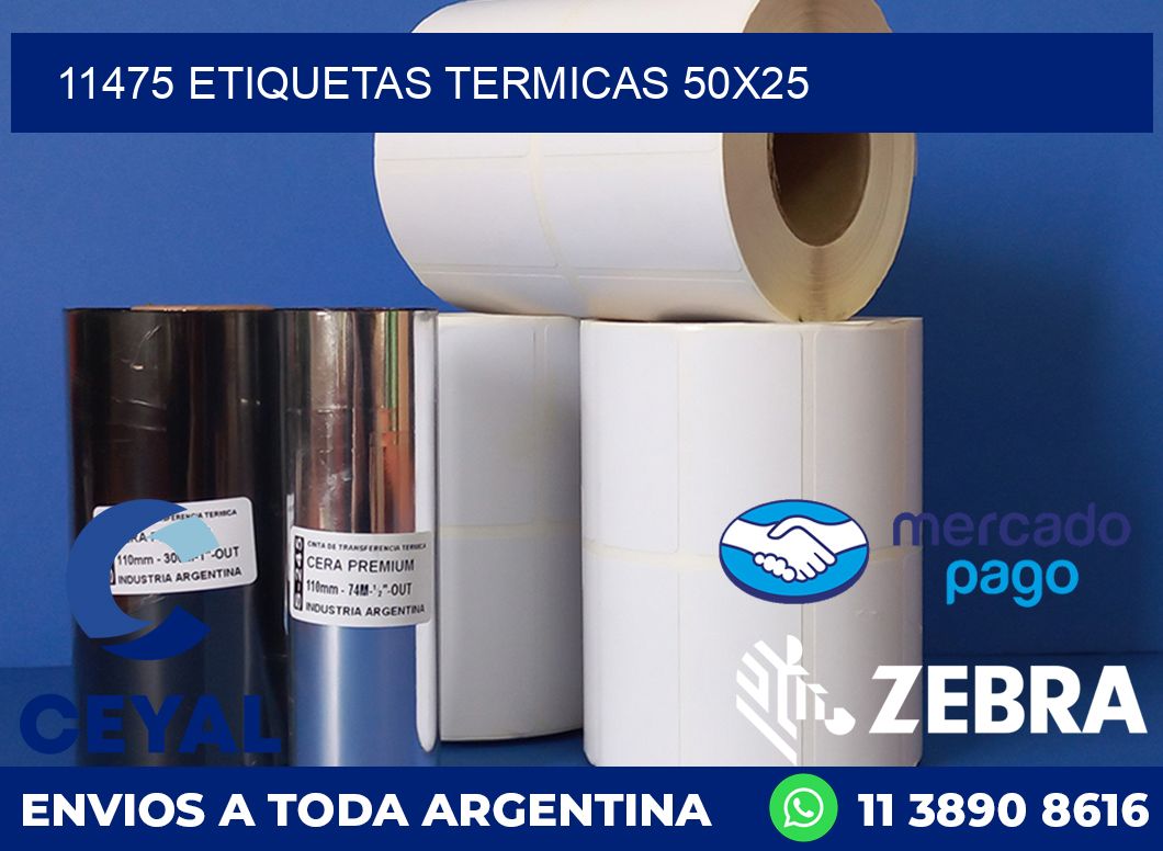 11475 ETIQUETAS TERMICAS 50X25