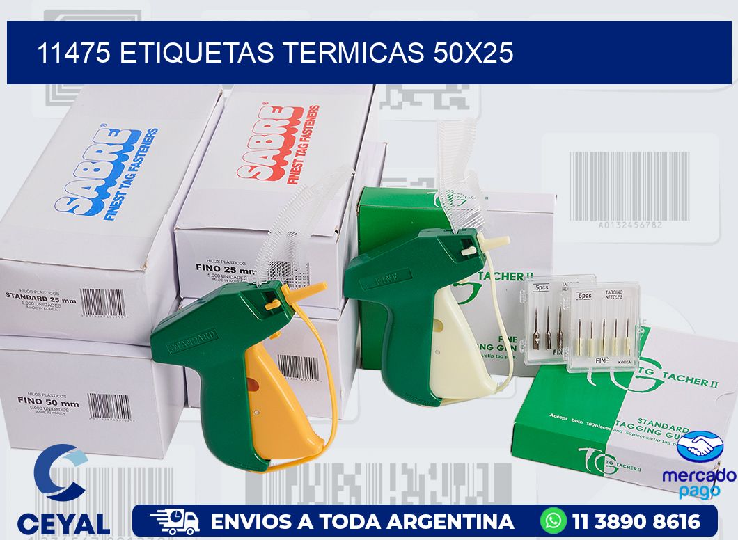 11475 ETIQUETAS TERMICAS 50X25