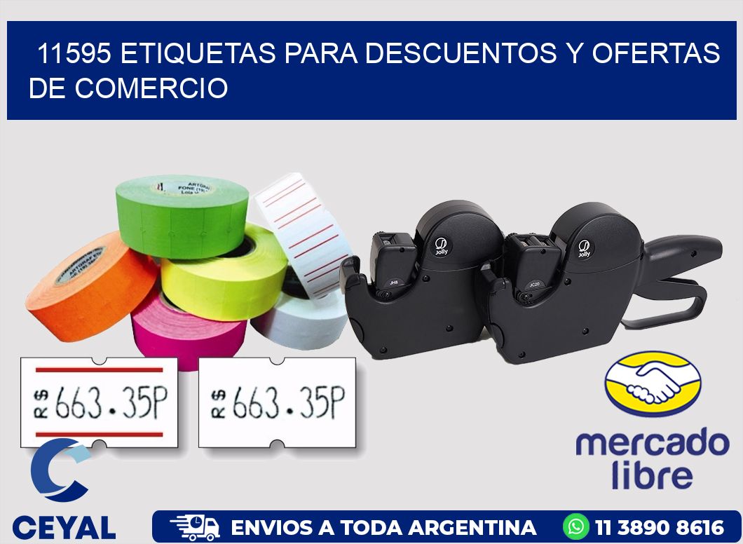 11595 ETIQUETAS PARA DESCUENTOS Y OFERTAS DE COMERCIO