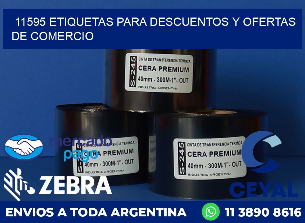 11595 ETIQUETAS PARA DESCUENTOS Y OFERTAS DE COMERCIO
