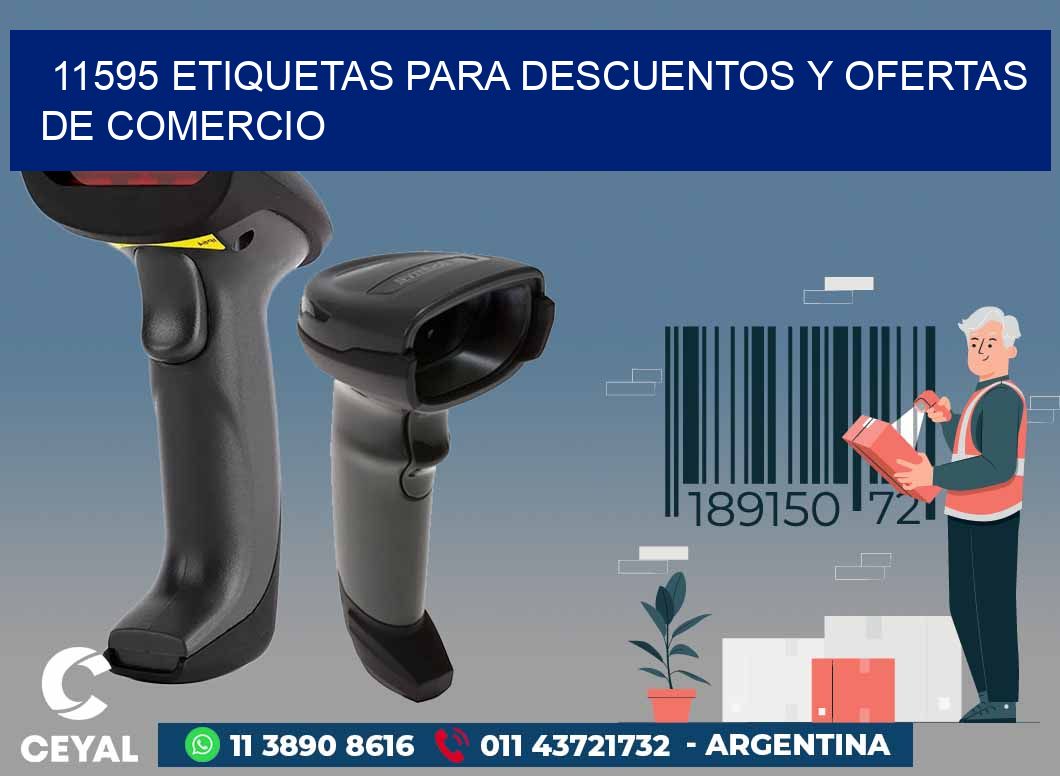 11595 ETIQUETAS PARA DESCUENTOS Y OFERTAS DE COMERCIO