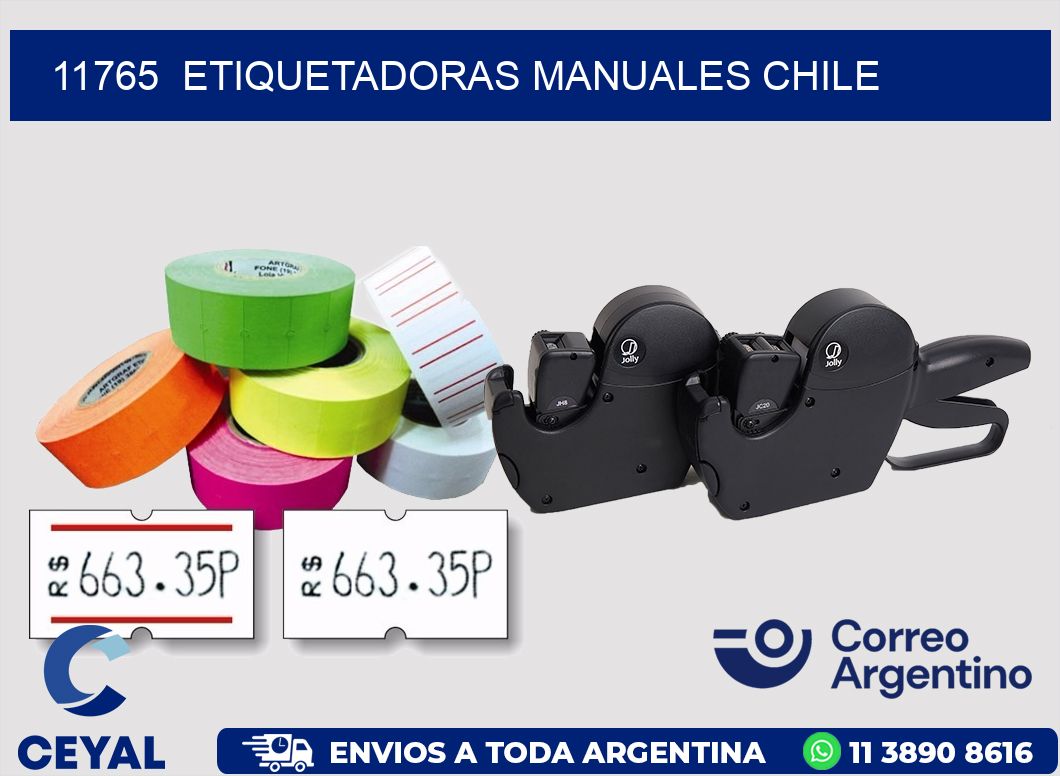 11765  ETIQUETADORAS MANUALES CHILE