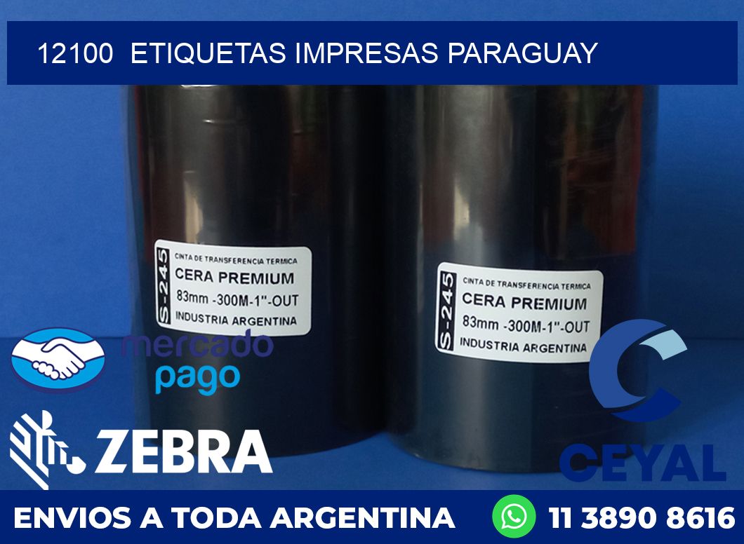 12100  ETIQUETAS IMPRESAS PARAGUAY