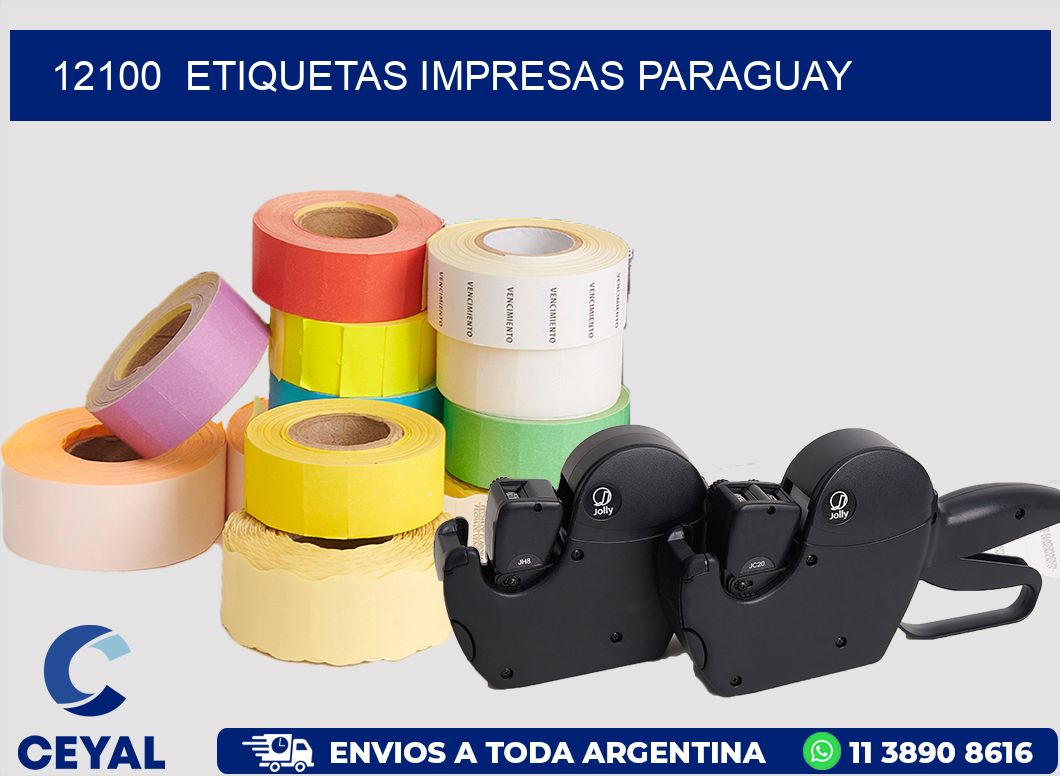 12100  ETIQUETAS IMPRESAS PARAGUAY
