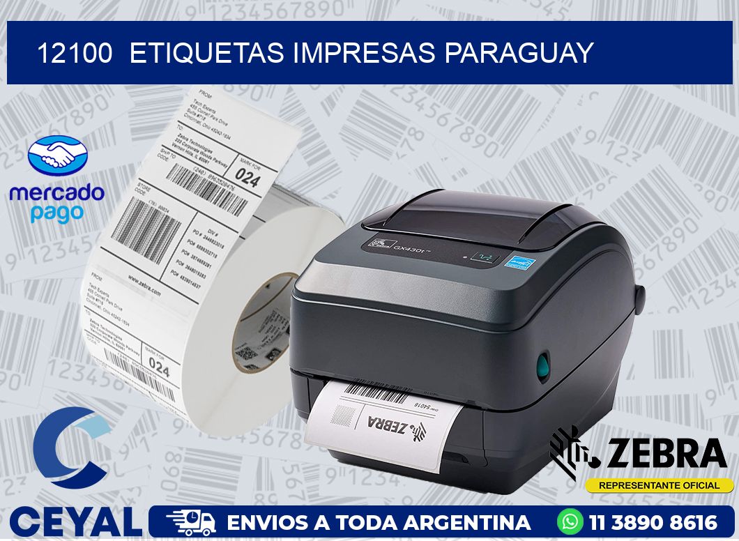 12100  ETIQUETAS IMPRESAS PARAGUAY