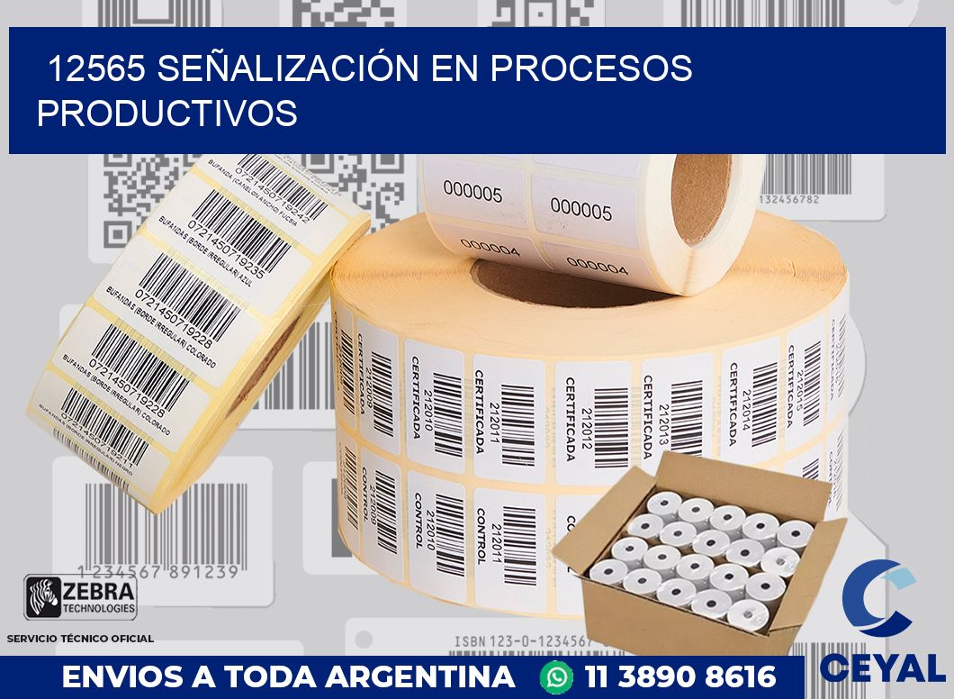 12565 SEÑALIZACIÓN EN PROCESOS PRODUCTIVOS