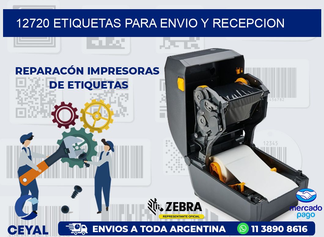12720 ETIQUETAS PARA ENVIO Y RECEPCION