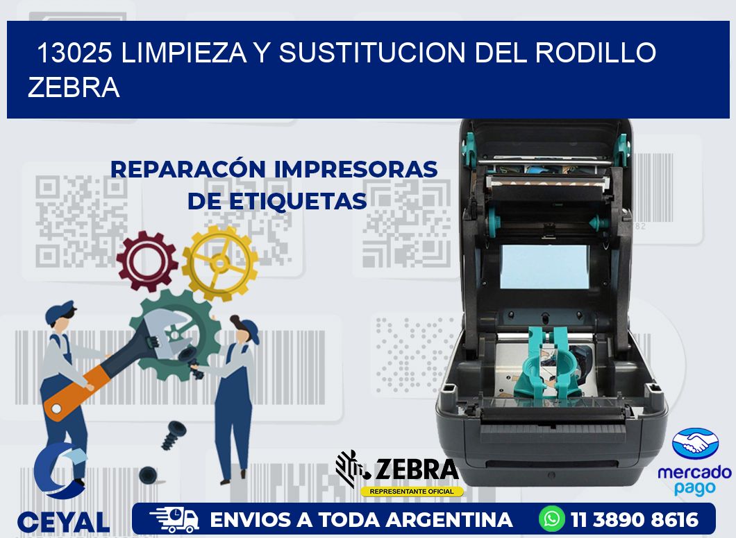 13025 LIMPIEZA Y SUSTITUCION DEL RODILLO ZEBRA