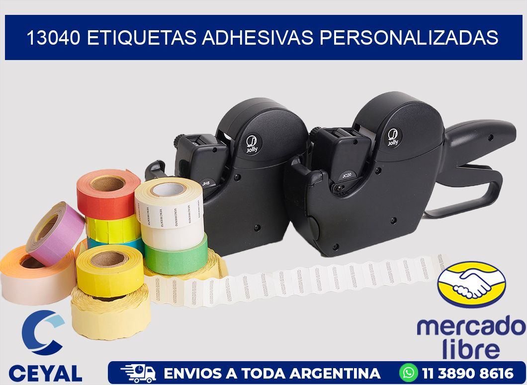 13040 ETIQUETAS ADHESIVAS PERSONALIZADAS