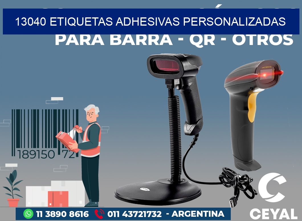 13040 ETIQUETAS ADHESIVAS PERSONALIZADAS