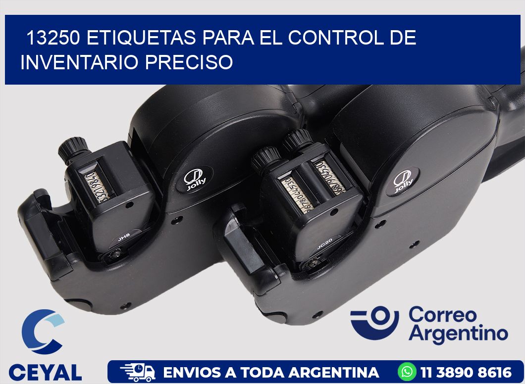 13250 ETIQUETAS PARA EL CONTROL DE INVENTARIO PRECISO
