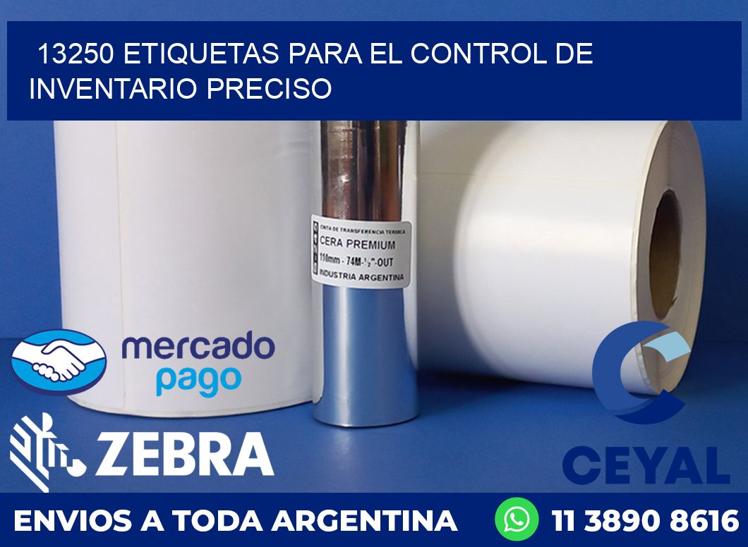 13250 ETIQUETAS PARA EL CONTROL DE INVENTARIO PRECISO