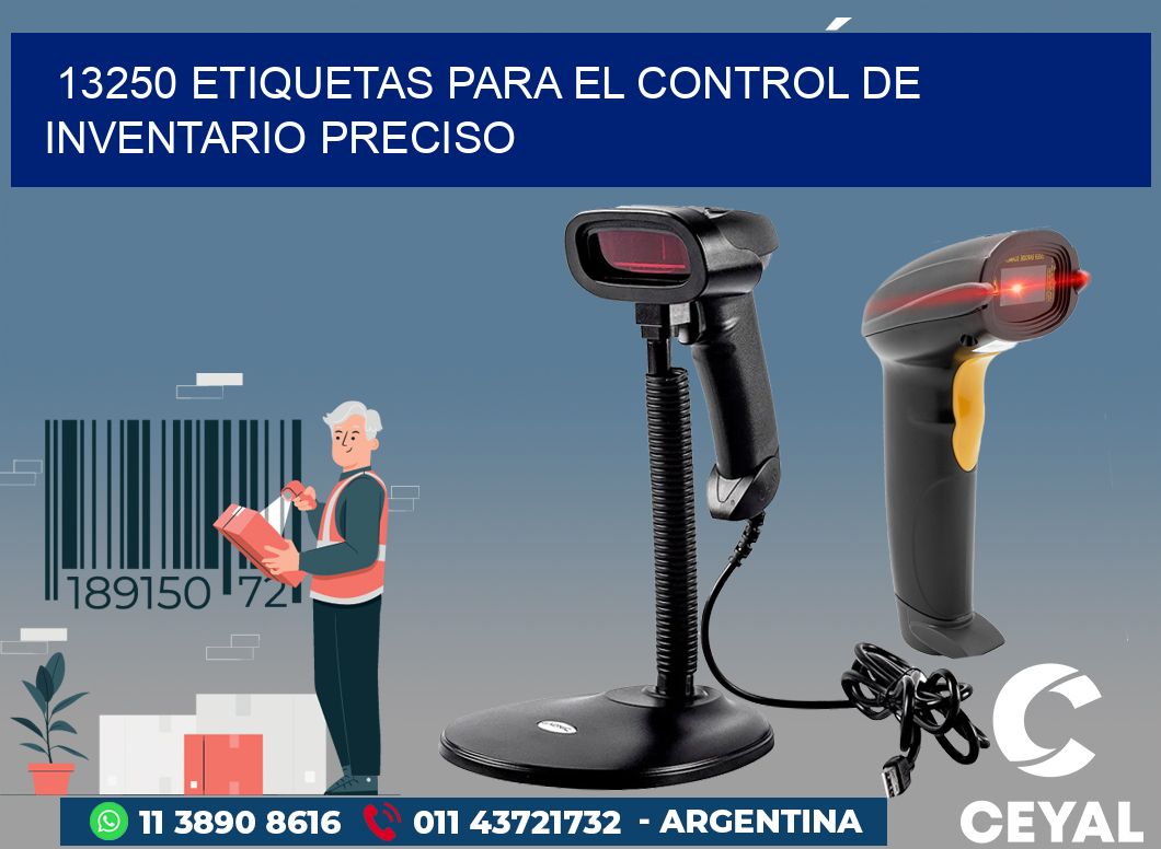 13250 ETIQUETAS PARA EL CONTROL DE INVENTARIO PRECISO