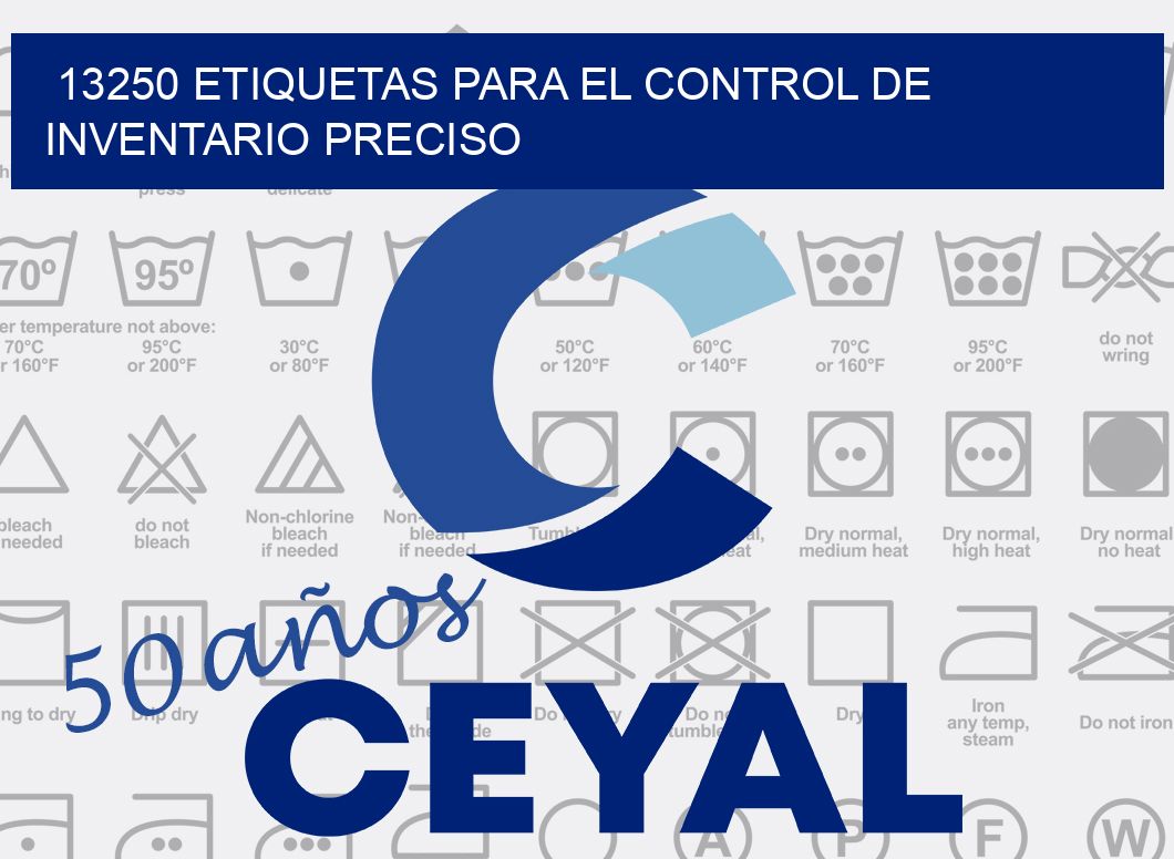 13250 ETIQUETAS PARA EL CONTROL DE INVENTARIO PRECISO