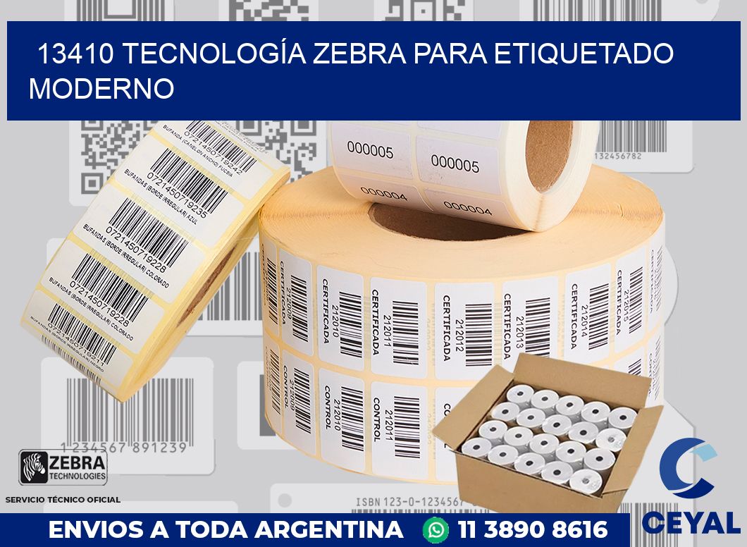 13410 TECNOLOGÍA ZEBRA PARA ETIQUETADO MODERNO