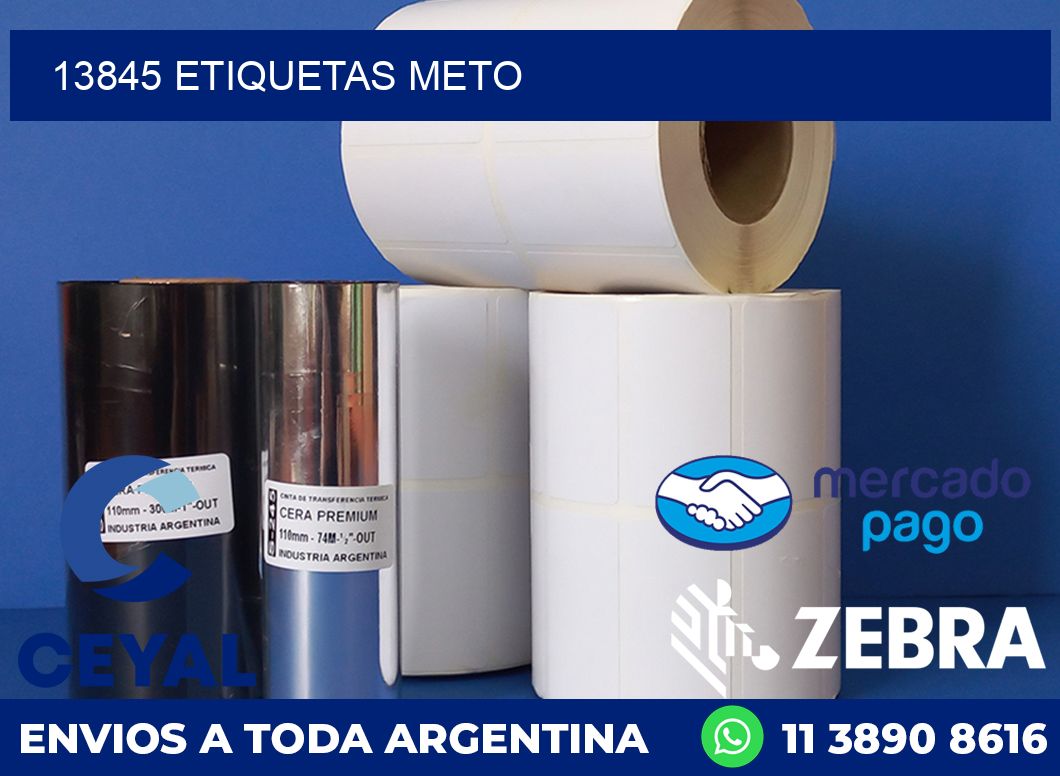 13845 ETIQUETAS METO