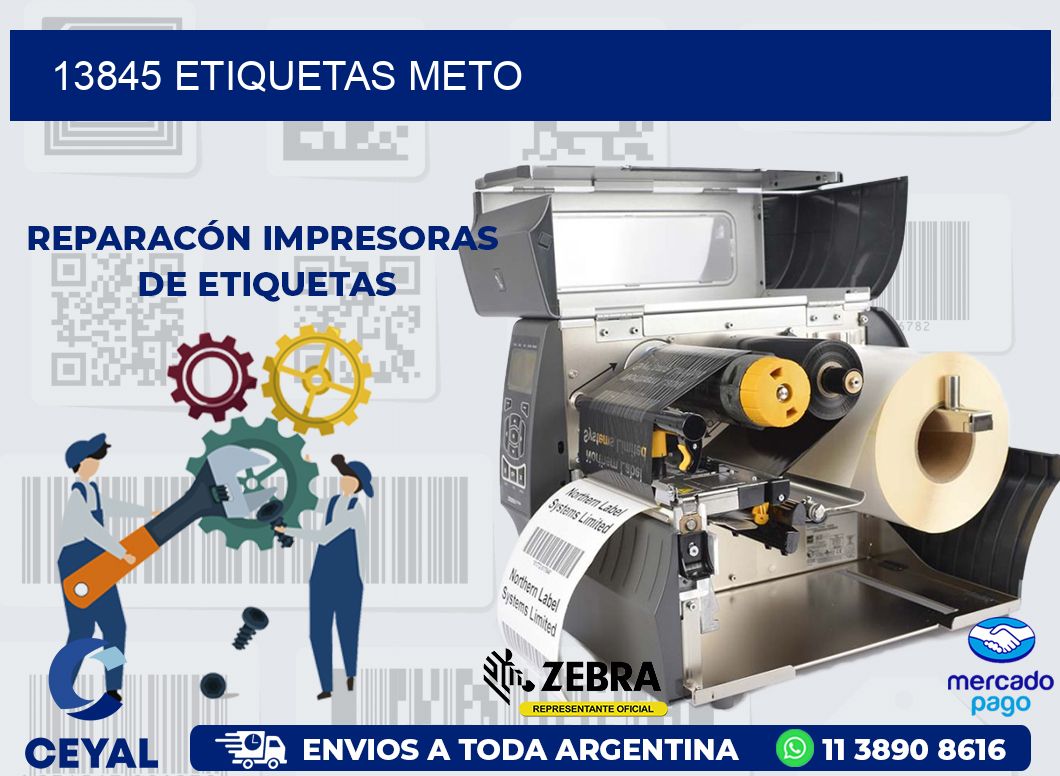 13845 ETIQUETAS METO