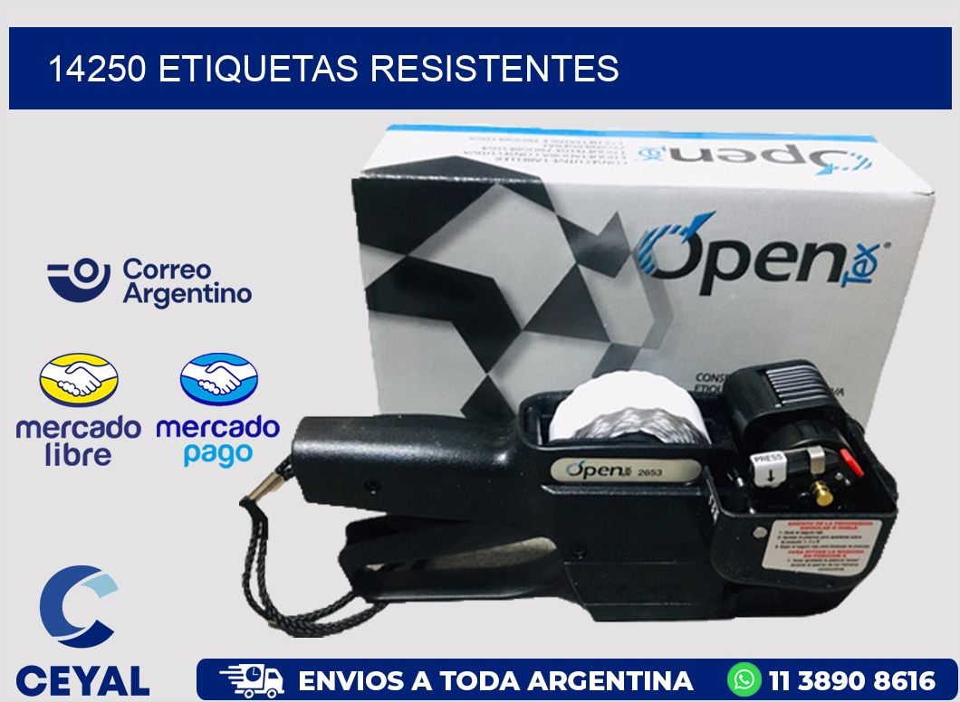 14250 ETIQUETAS RESISTENTES
