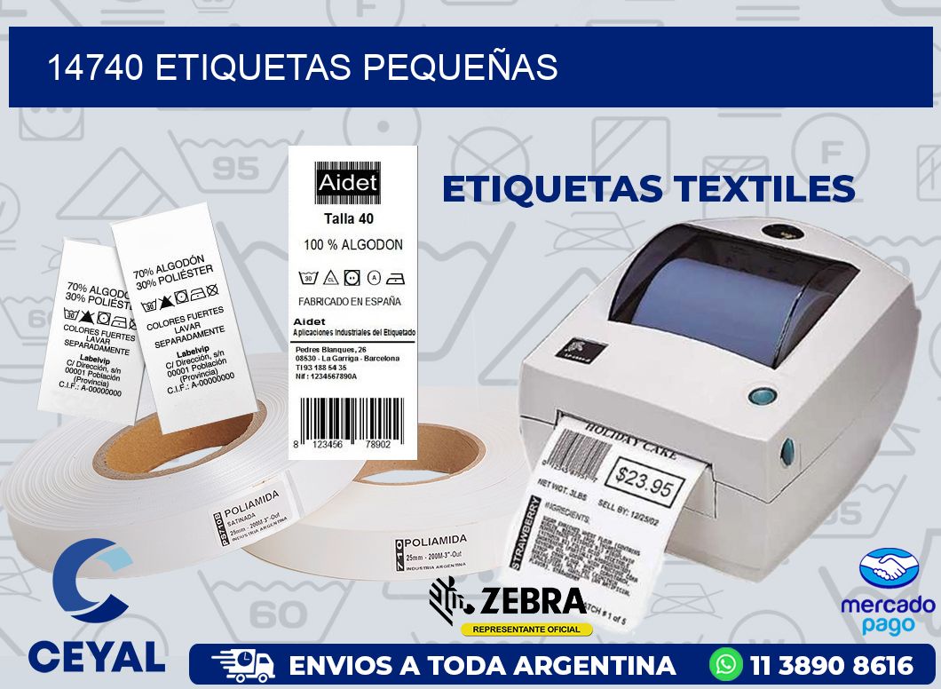 14740 ETIQUETAS PEQUEÑAS