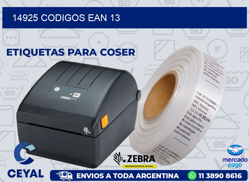 14925 CODIGOS EAN 13
