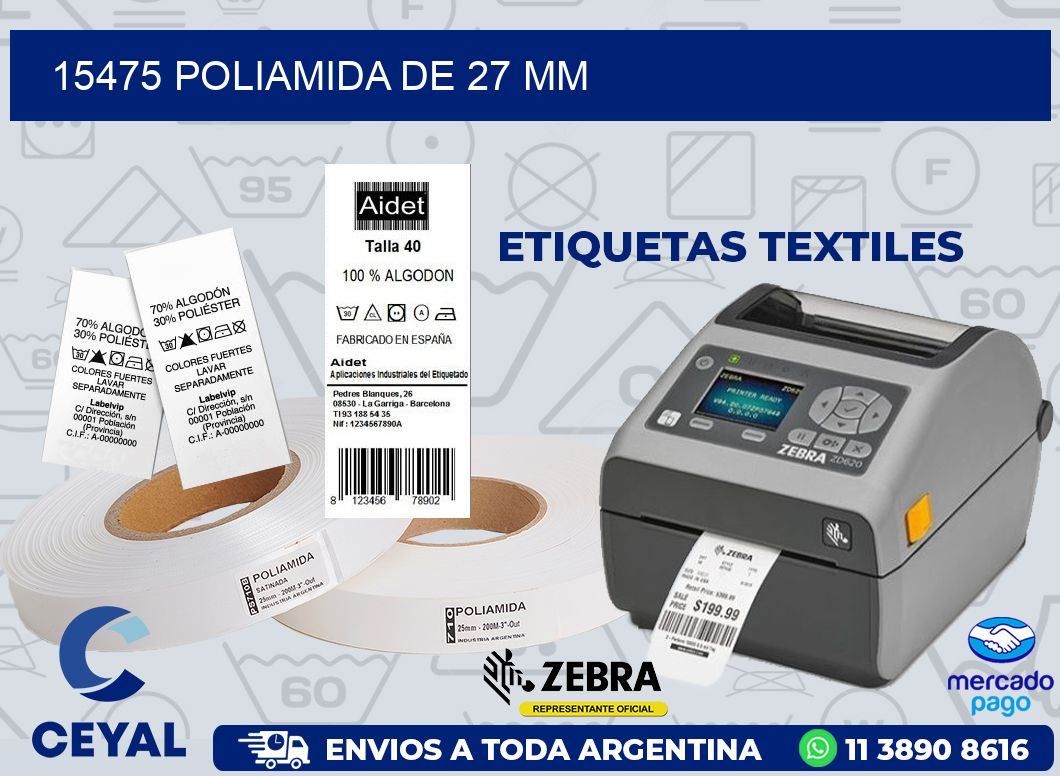 15475 POLIAMIDA DE 27 MM