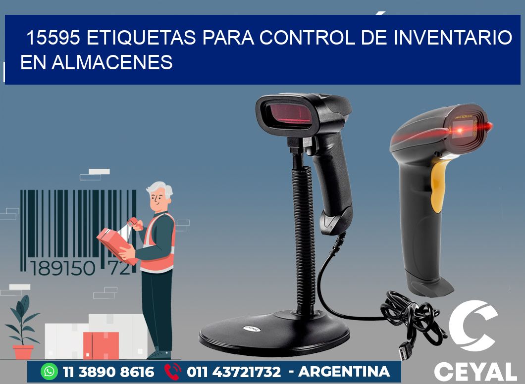 15595 ETIQUETAS PARA CONTROL DE INVENTARIO EN ALMACENES