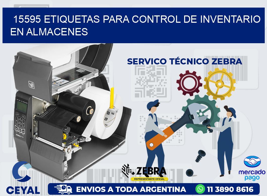 15595 ETIQUETAS PARA CONTROL DE INVENTARIO EN ALMACENES