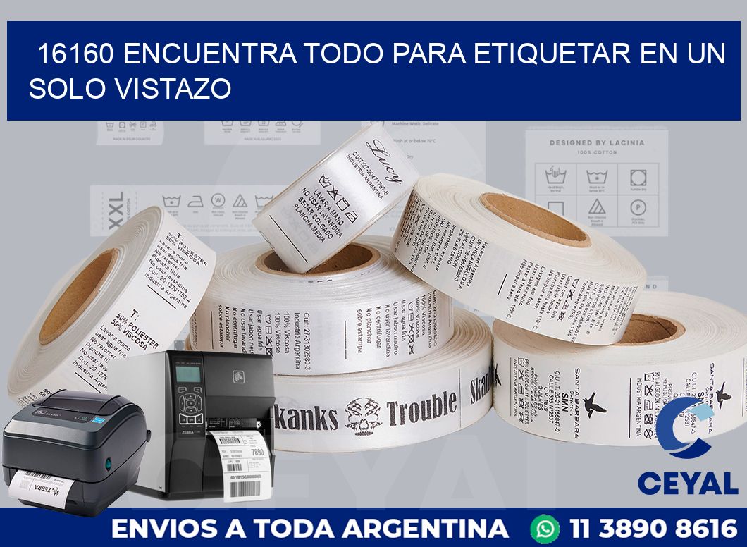 16160 ENCUENTRA TODO PARA ETIQUETAR EN UN SOLO VISTAZO