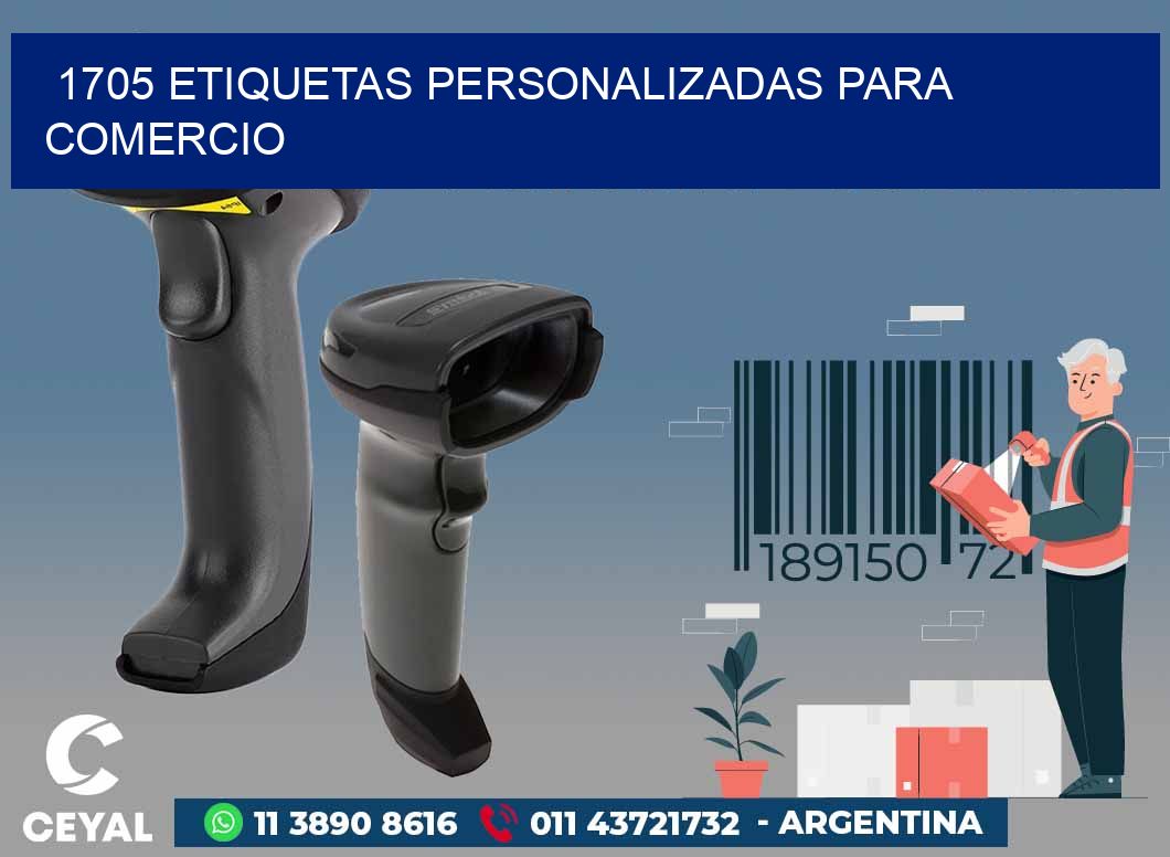 1705 ETIQUETAS PERSONALIZADAS PARA COMERCIO