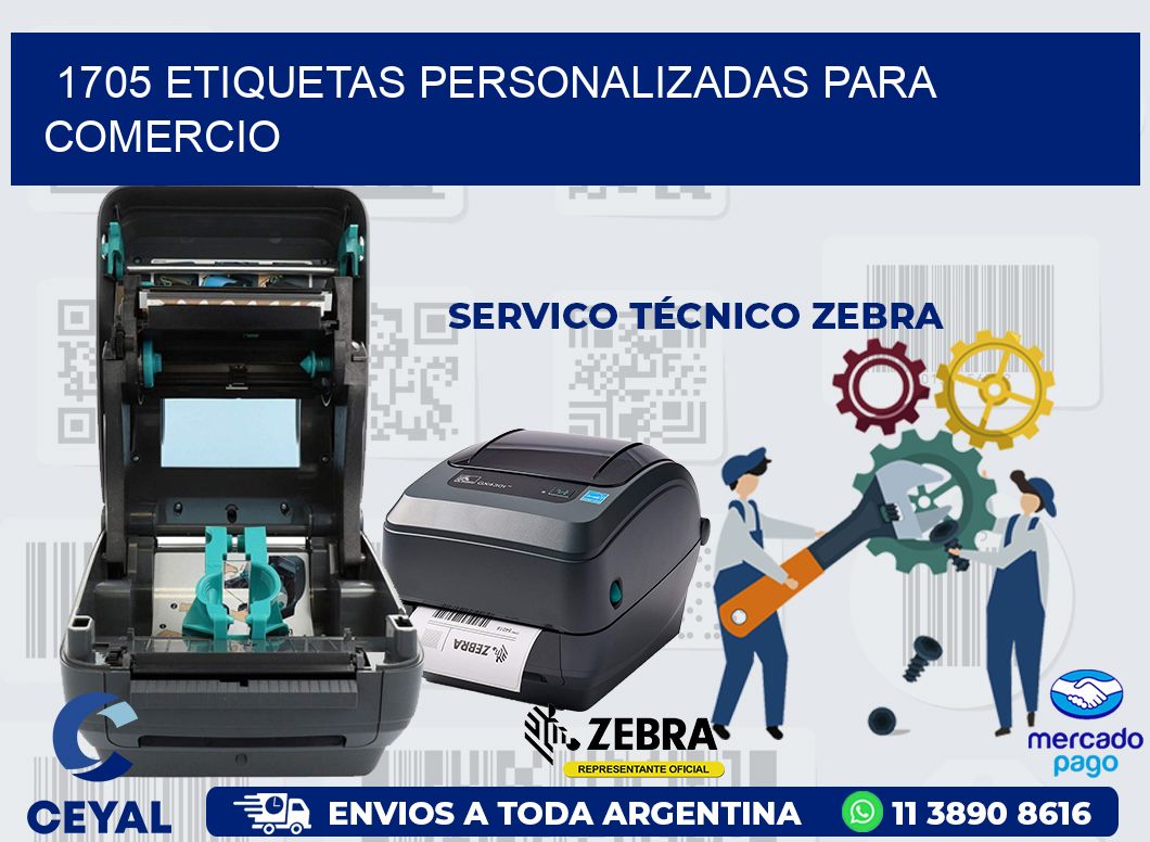 1705 ETIQUETAS PERSONALIZADAS PARA COMERCIO