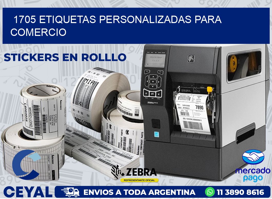 1705 ETIQUETAS PERSONALIZADAS PARA COMERCIO