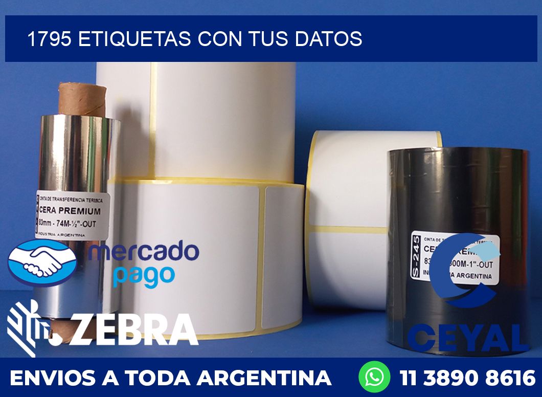 1795 ETIQUETAS CON TUS DATOS