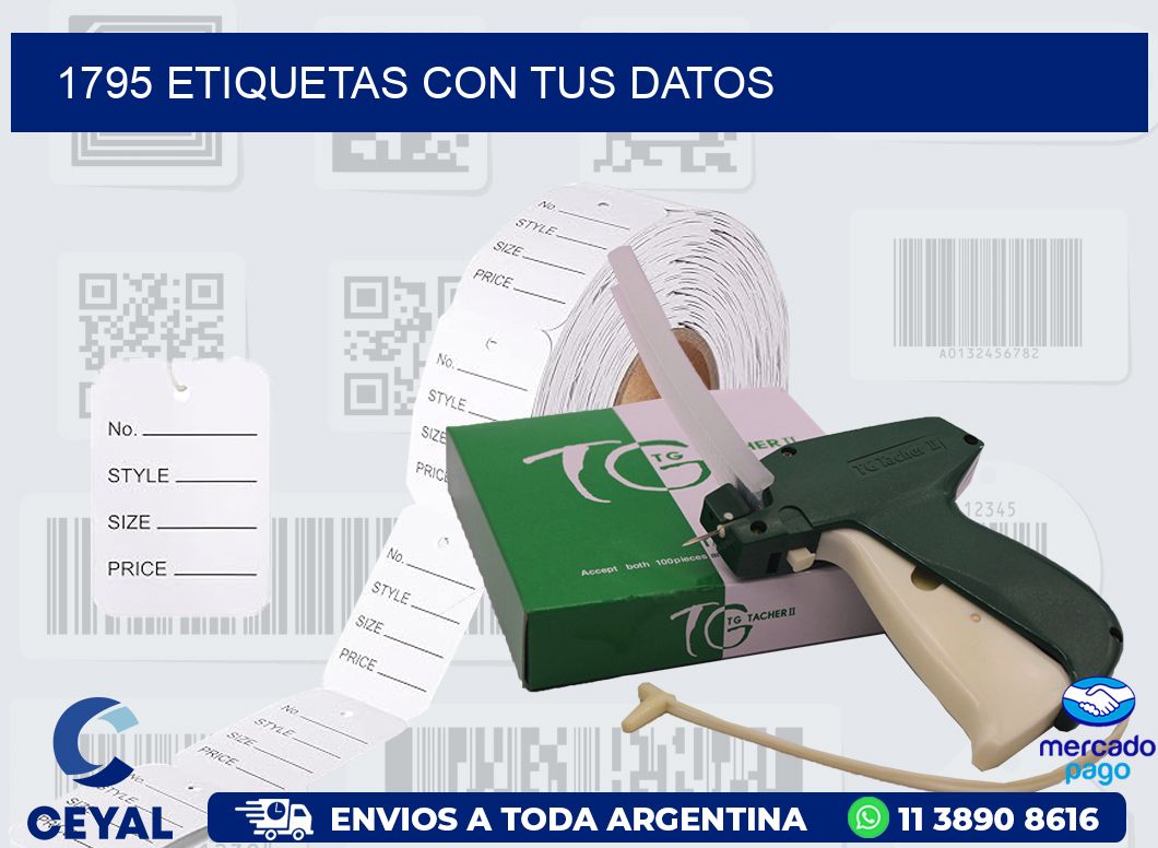 1795 ETIQUETAS CON TUS DATOS