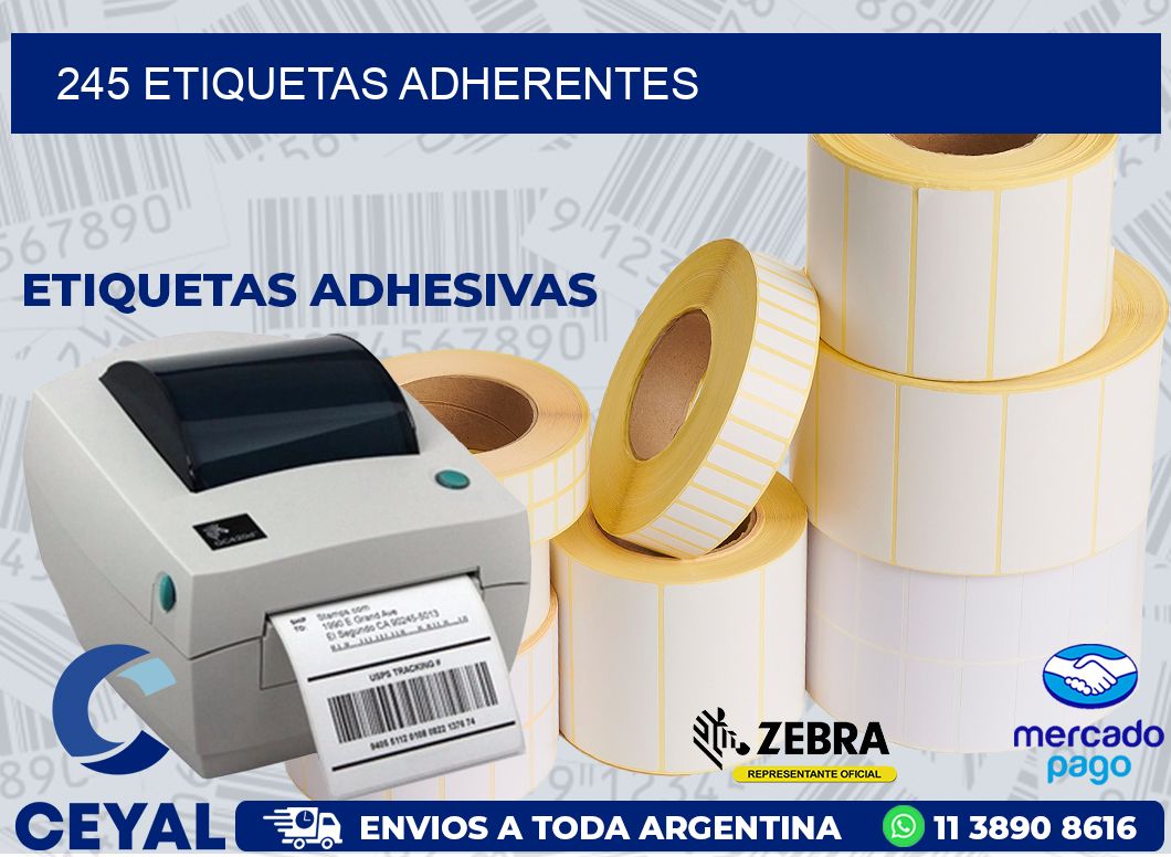 245 ETIQUETAS ADHERENTES