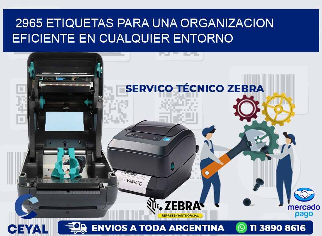 2965 ETIQUETAS PARA UNA ORGANIZACION EFICIENTE EN CUALQUIER ENTORNO