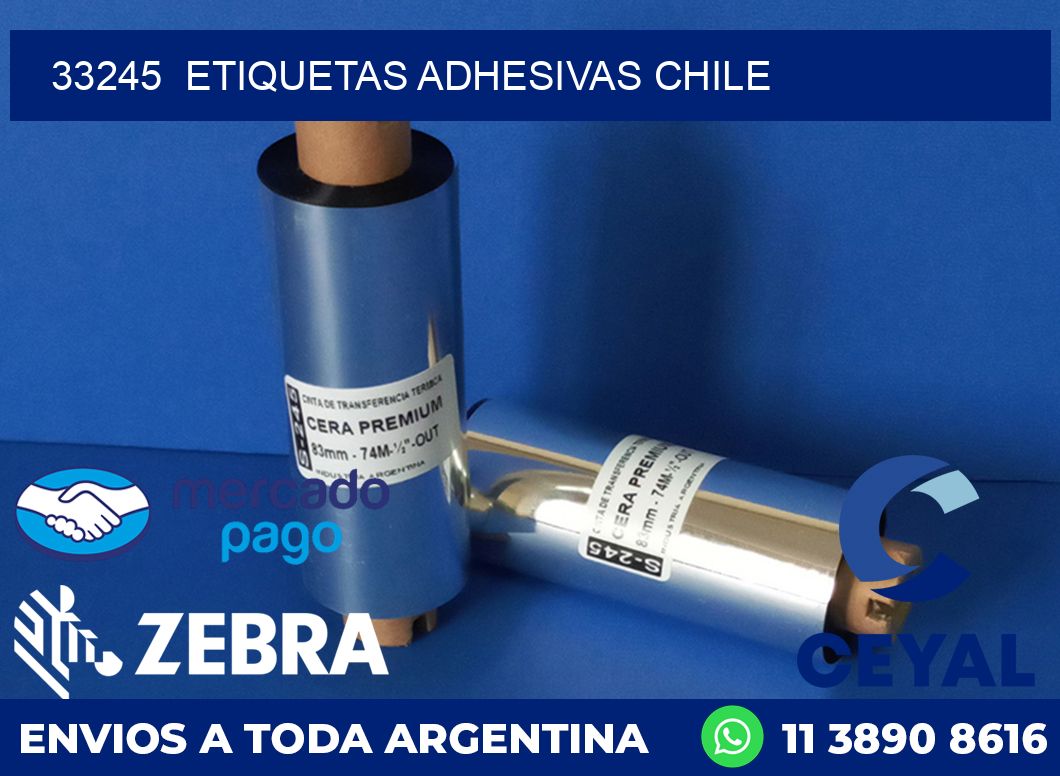 33245  ETIQUETAS ADHESIVAS CHILE