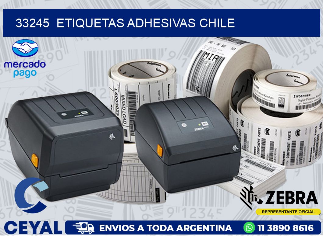 33245  ETIQUETAS ADHESIVAS CHILE