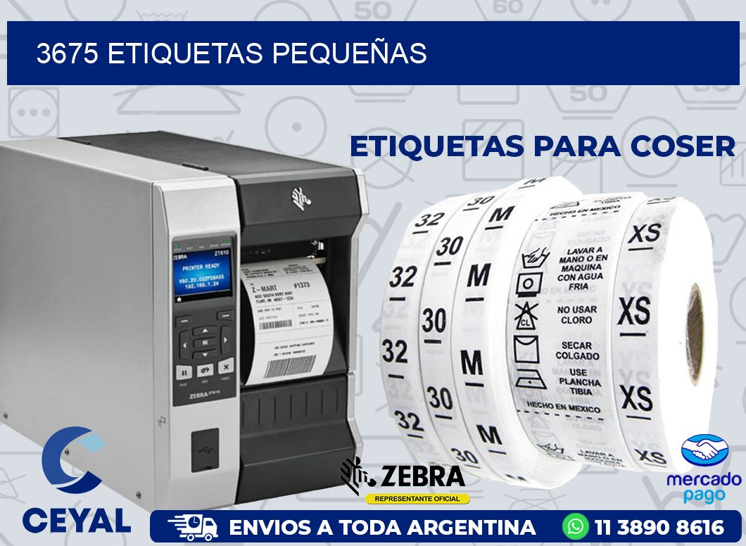 3675 ETIQUETAS PEQUEÑAS