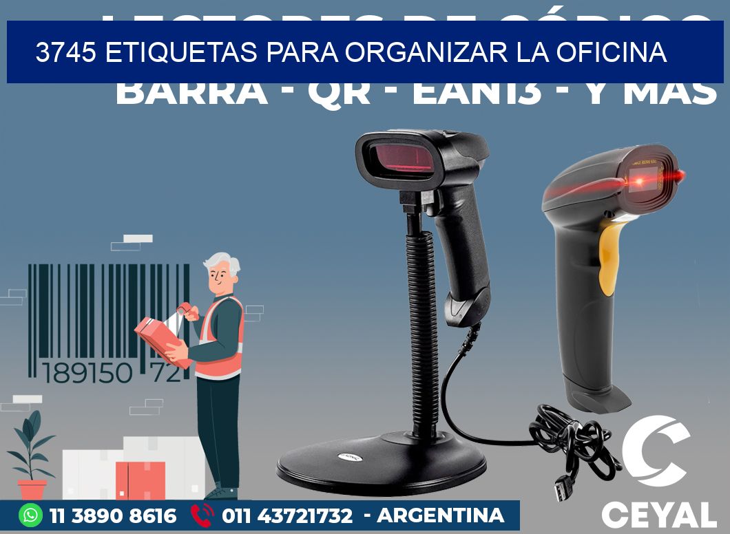 3745 ETIQUETAS PARA ORGANIZAR LA OFICINA