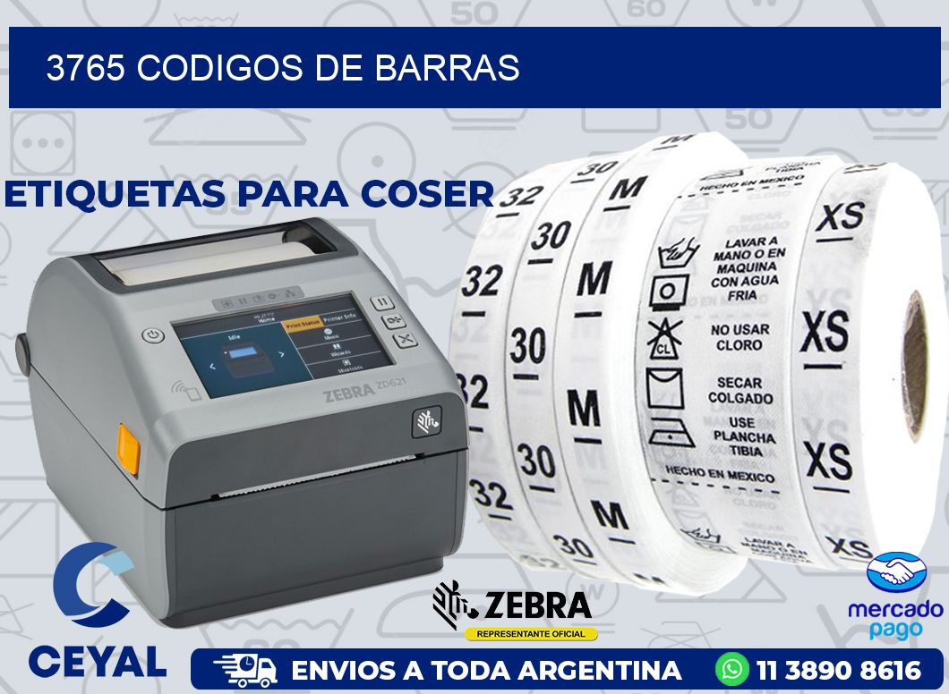 3765 CODIGOS DE BARRAS