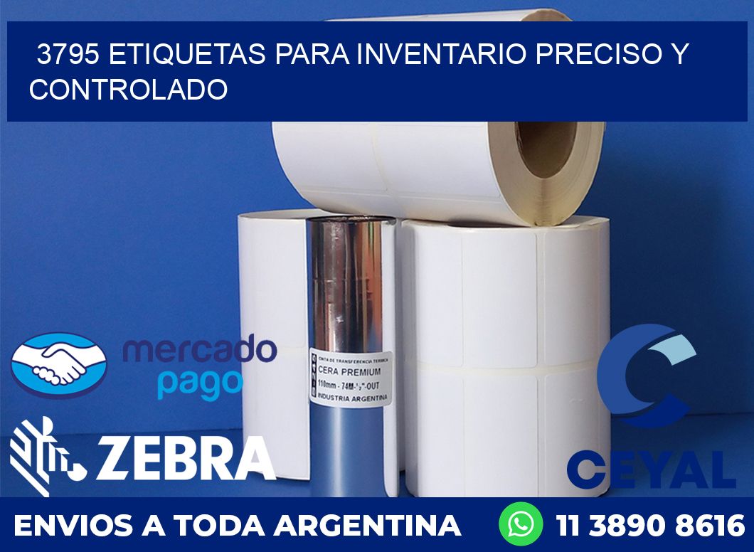 3795 ETIQUETAS PARA INVENTARIO PRECISO Y CONTROLADO