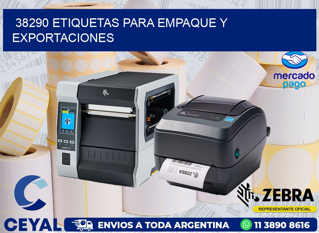 38290 ETIQUETAS PARA EMPAQUE Y EXPORTACIONES